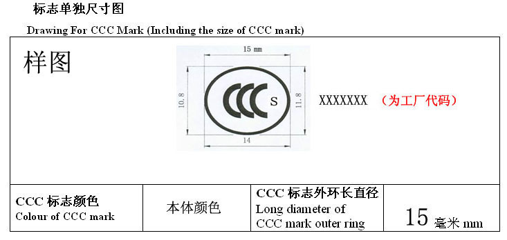 CCC,CCC認證標志,3C認證,3C標志申請,輪胎產(chǎn)品3C標志,CCC標志印刷指南